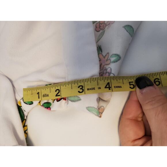 Floral 2 Piece Set Floral Sleeveless Button Top & High Waist Shorts sz 14 Girls - Picture 14 of 16